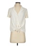 Ann Taylor 100% Polyester Ivory Short Sleeve Blouse Size S (petite) - photo 1