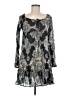 Xhilaration 100% Polyester Paisley Gray Cocktail Dress Size M - photo 1