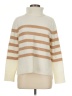 Talbots Stripes Ivory Turtleneck Sweater Size M (petite) - photo 1