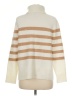 Talbots Stripes Ivory Turtleneck Sweater Size M (petite) - photo 2