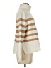 Talbots Stripes Ivory Turtleneck Sweater Size M (petite) - photo 4