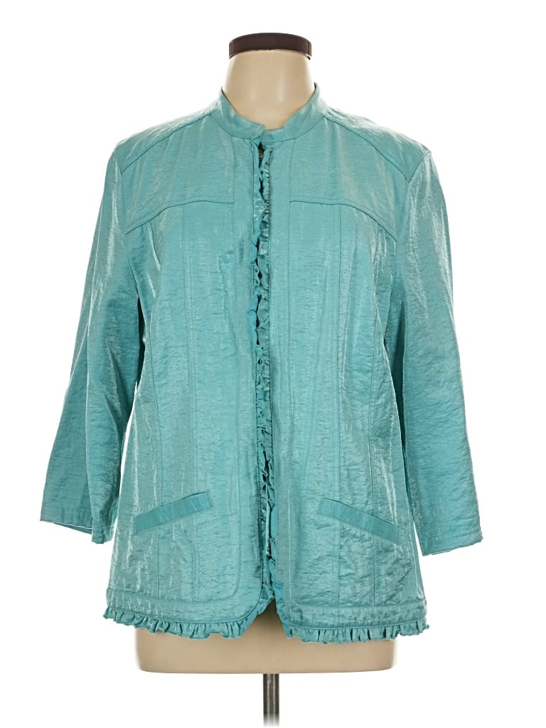 Pre-owned Chico's Jacket In Teal
