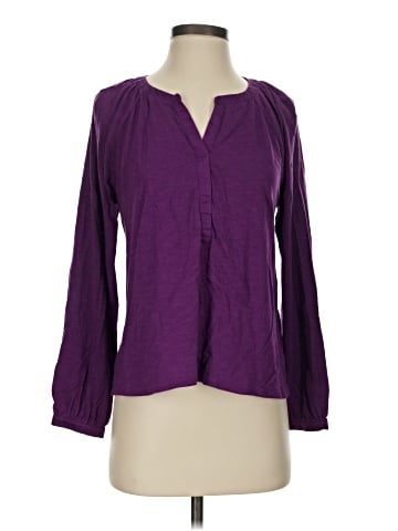 J.Jill Long Sleeve Henley (view 1)