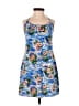 Aqua Blues 100% Rayon Tropical Blue Cocktail Dress Size 3 - photo 1