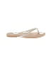 Palms Silver Flip Flops Size 10 - photo 1