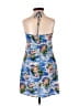 Aqua Blues 100% Rayon Tropical Blue Cocktail Dress Size 3 - photo 2