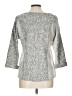 Club Monaco Chevron-herringbone Silver Pullover Sweater Size L - photo 2