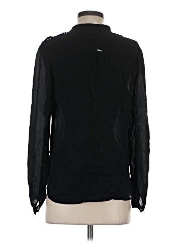 White House Black Market Long Sleeve Silk Top (view 2)