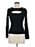 Bar III Black Long Sleeve Top Size M - photo 1
