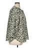 Jachs Girlfriend 100% Polyester Animal Print Green 3/4 Sleeve Blouse Size XL - photo 4