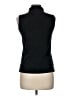 IZOD Black Sleeveless Button-Down Shirt Size M - photo 2