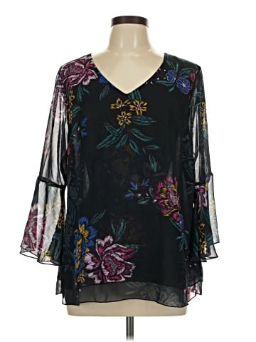 CAbi 3/4 Sleeve Blouse (view 1)