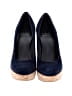 Stuart Weitzman 100% Leather Blue Wedges Size 7 - photo 2