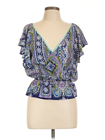 Postella Short Sleeve Silk Top (view 1)
