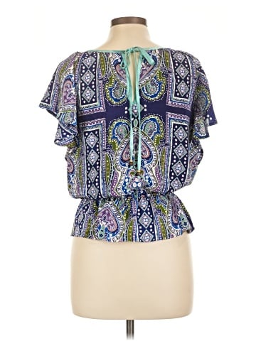 Postella Short Sleeve Silk Top (view 2)