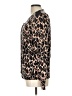 Foxcroft 100% Cotton Animal Print Brown Cardigan Size L - photo 5