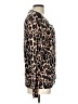 Foxcroft 100% Cotton Animal Print Brown Cardigan Size L - photo 4