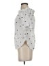 H&M 100% Cotton Polka Dots White Short Sleeve Blouse Size 4 - photo 5