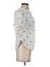 H&M 100% Cotton Polka Dots White Short Sleeve Blouse Size 4 - photo 4