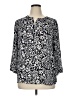 Talbots Outlet 100% Polyester Black 3/4 Sleeve Blouse Size XL Petite - photo 1