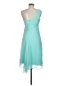 David's Bridal 100% Polyester Teal Cocktail Dress Size 8 - photo 2