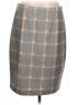 Amanda + Chelsea Plaid Gray Formal Skirt Size L - photo 1