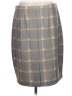 Amanda + Chelsea Plaid Gray Formal Skirt Size L - photo 2