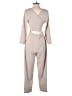 Lush Solid Gray Jumpsuit Size M - photo 2
