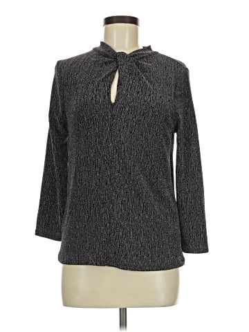 Badgley Mischka Long Sleeve Blouse (view 1)