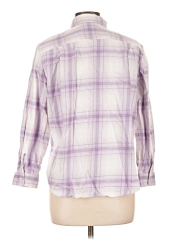Ann Taylor LOFT 3/4 Sleeve Button-Down Shirt (view 2)