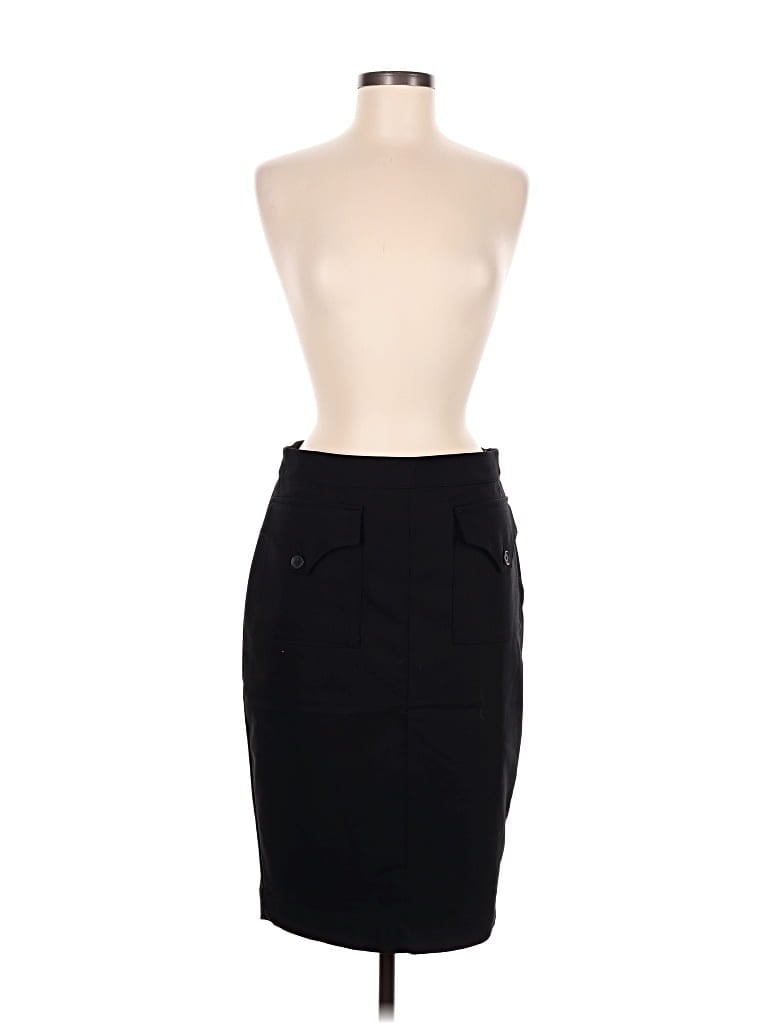 Tahari Sleeveless Top Black Strapless Neckline Tops