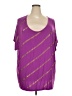 Jaclyn Smith Purple Short Sleeve Top Size 3X - photo 1