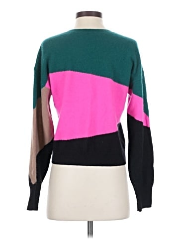 Aqua Cashmere Pullover Sweater (view 2)