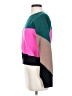 Aqua 100% Cashmere Color Block Green Cashmere Pullover Sweater Size S - photo 5