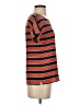 J.Crew 100% Silk Stripes Orange Short Sleeve Top Size 00 - photo 4