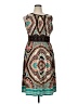 Sandra Darren Paisley Teal Cocktail Dress Size 16 - photo 1