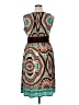 Sandra Darren Paisley Teal Cocktail Dress Size 16 - photo 2