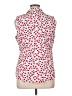 Talbots Hearts Pink Sleeveless Button-Down Shirt Size 16 - photo 2