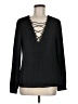 Re:named 100% Polyester Black Long Sleeve Blouse Size M - photo 1