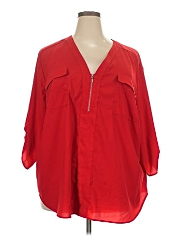 Boutique + 3/4 Sleeve Blouse (view 1)