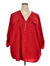 Boutique + 100% Polyester Red 3/4 Sleeve Blouse Size 4X Plus - photo 1