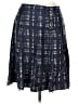 Tory Burch 100% Silk Plaid Blue Silk Skirt Size 10 - photo 1