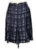 Tory Burch 100% Silk Plaid Blue Silk Skirt Size 10 - photo 2