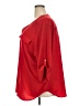 Boutique + 100% Polyester Red 3/4 Sleeve Blouse Size 4X Plus - photo 5