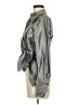 Sunny Leigh Metallic Silver Long Sleeve Blouse Size 8 - photo 5