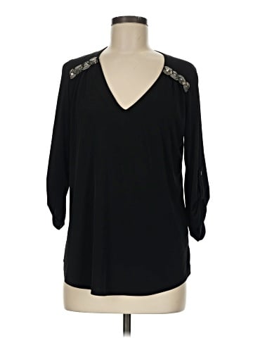 Always Indigo 3/4 Sleeve Blouse (view 1)