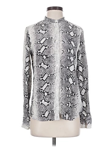 Equipment Long Sleeve Silk Top (view 1)