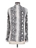 Equipment 100% Silk Animal Print Silver Long Sleeve Silk Top Size S - photo 2