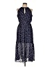 Maison Jules 100% Polyester Polka Dots Blue Casual Dress Size L - photo 1
