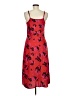 A New Day 100% Polyester Floral Red Casual Dress Size M - photo 2